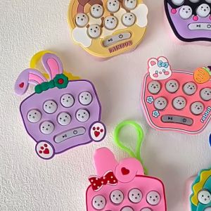 Mumystation Squishy Keychain Console Education Fun Toys Keychain Electronic Speed Quick Push