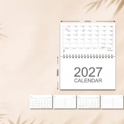 Minimalist Pure Color Desk Calendar Office Memo