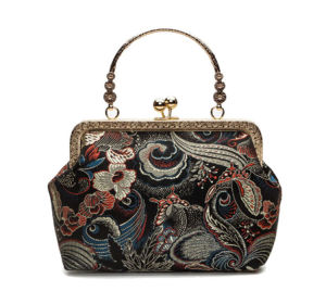 Retro Handmade Chinese Style Wedding Bag Moms Crossbody Qipao Bag Hanfu Handbag Soft Leather Cotton Lining Daily Use