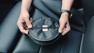 Car Foldable Hanging Trash Bin Portable Car Dustbin Garbage Organizer Holder