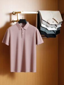 Áo Thun Polo Tay Ngắn Mùa Hè Mới 2025 Cổ Polo Nam Màu Trơn Tay Lửng Thường Ngày Chất Liệu Polyester Thoải Mái Cho Thanh Thiếu Niên