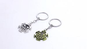 Bandai | Móc Khóa Thép Không Gỉ One Piece Anime Nụ Cười Ác Quỷ Đồ Lưu Niệm Manga Nhật Bản Quà Tặng Độc Đáo Cho Ba Lô Học Sinh