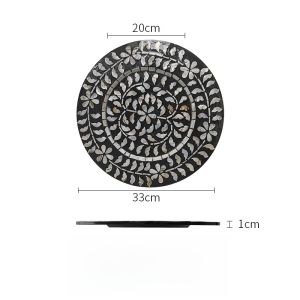 ผ้าปูโต๊ะรับประทานอาหารแบบเรียบง่ายสไตล์อเมริกัน INS ที่ทนความร้อน สไตล์เรียบง่ายหรูหราแบบยุโรป แผ่นรองวงกลมสำหรับรับประทานอาหารตะวันตก