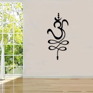 CIFbuy | CIFBUY Vintage OM Iron Metal Wall Art Zen Boho Swirl Design Retro Bohemian Home Decor