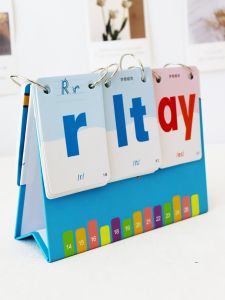 English Natural Phonics Desk Calendar Flashcards Childrens Cognitive Cards Classroom Teaching Aids Early Education Toys