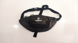 Tas Selempang Kecil Pria Waistbag Pinggang Cowok Premium bahan Waterproof Anti Air AKZ 281 Hitam