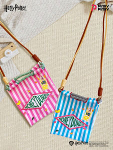 PinkyPinky Harry Potter Themed Embroidered Crossbody Bag Single Shoulder Bag for Girls Candy Style Casual British Style