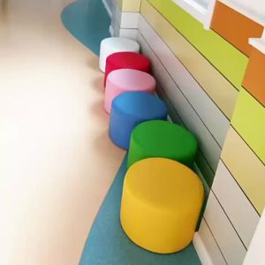 MOLORE | Colorful Music Round Soft Padded Stool