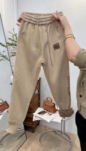 กางเกงขายาวทรงหลวมเอวสูงสำหรับผู้หญิงในฤดูหนาว ขนแกะ ทรงหลวม ทรงฮาราจูกุ กางเกงขายาวทรงหลวม ทรงหลวม ทรงหลวม