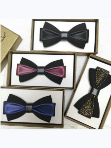 Wedding Tie Mens Formal Groomsmen Bow Tie Korean Style Ultra Narrow Width Solid Color Korean Version Marital Celebration