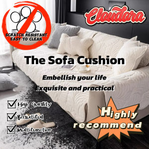 Chenille Sofa Cushion with Anti Slip Bottom Sofa Cushion Pet Proof Scratch Resistant and Waterproof Easy to Clean Soft and Durable