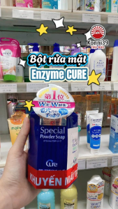 BỘT RỬA MẶT THÀNH PHẦN ENZYME KÉP CURE NHẬT BẢN (HỘP 35 GÓI)