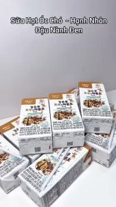 Sữa Óc chó Hạnh nhân Đậu nành đen MEALU - 2 Lốc 8 hộp x 190ml