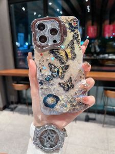 เคสโทรศัพท์แบบครอบเต็มจอ Apple Series iPhone 16 ลายดอกไม้จันทน์ ป้องกันเลนส์ ชาร์จไร้สายแบบไร้สาย ป้องกันรอยขีดข่วน