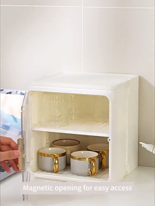 Cup Storage Rack Desktop Water Cup Storage Rack Desktop Glass Cup Cabinet Water Storage Box Dustproof Glass Tea Cup Storage Rack For Kitchen Living Room Office