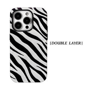 BILIBILI | Zebra Print For Magnetic Phone Case for IPhone 17 16 15 14 13 Pro Max Plus Single Double-layer tough Case