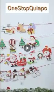 OSQ Christmas Banner Flags Christmas Decorations For Home Party Needs New Year Decoration