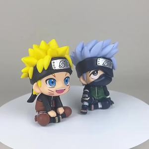 Bandai | Anime Naruto Uzumaki Kakashi Sasuke Itachi Q Edition Các Bức Tượng Nhỏ 7-9CM Nhân Vật Hành Động Trang Trí Đồ Chơi Mô Hình Dành Cho Người Thu Thập