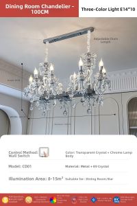 French Style Luxury Crystal Chandelier Light