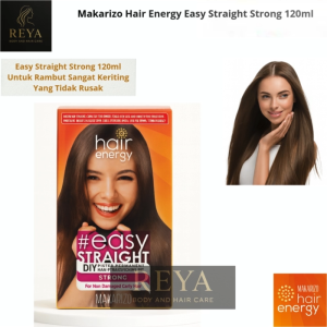Makarizo Hair Energy Easy Straight Mild Medium Strong 120ml Pelurus Rambut Permanen DIY Praktis