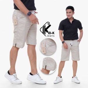 Celana Pendek Chino pria / Celana pendek Chino Pinggang Karet Pria / Celana Chino Karet 27 Sampai 38