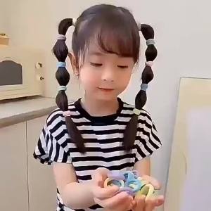 50Pcs Girls Nylon Rubber Bands Elastic Hair Bands Hair Accessories Children Ponytail Holder Headband Kids Ornaments Gift
