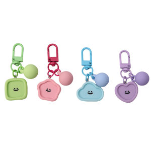 1ชุด6ซม. จี้ลูกปัดเรซินสีสันสดใสลูกอมตะขอโลหะพวงกุญแจเครื่องประดับตัวเชื่อมต่อพวงกุญแจเครื่องประดับ