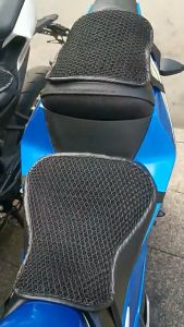 Motorcycle Seat Cushion Cover 3D Breathable Mesh Motorbike Seat Pad Non-slip Motorcycle Cushion Pad
