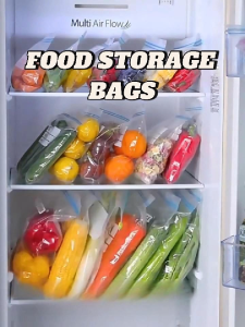 Food Storage Bags | Resealable Ziplock Bags | PE Material | Multiple Sizes | Lucky Home