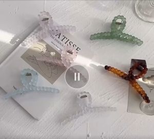 Jepit Rambut Jedai Bahan Plastik Glossy Warna