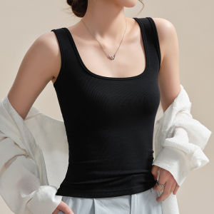 Miiow | Black Workwear Style Womens Tank Top Vest Summer New Fashion Slim Fit Base Layer Top Can Be Worn Outside MiiOW Cat Person