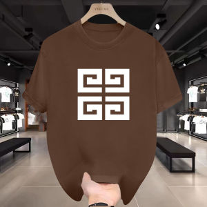 Summer New Mens Cotton T-shirt Short Sleeve Loose Fit Versatile Trendy Brand Couples Half Sleeve Top Breathable Comfortable