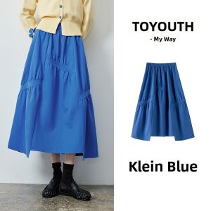 Toyouth | Structured Patchwork Pear-shaped A-line Skirt