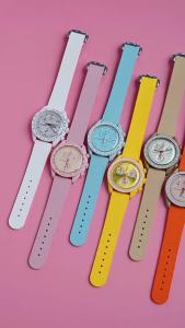 Fluoro Rubber Strap for Swatch X Omega MoonSwatch FKM for Seamaster 300 Quick Release Waterproof Sport Watch Band Bracelet 20mm
