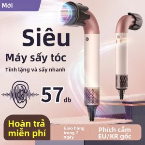 Máy Sấy Tóc Chuyên Nghiệp 2000W Công Nghệ Ion Âm Không Cánh Quạt Sấy Nhanh Mạnh Mẽ Dùng Trong Gia Đình Kèm Chụp Khuếch Tán Nhiệt Độ Ổn Định Chăm Sóc Tóc