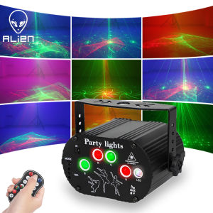 ALIEN 3IN1 60 Patterns Aurora Mini DJ Disco Laser Light Projector USB LED Stage Lighting Effect Party Holiday Xmas Lamp