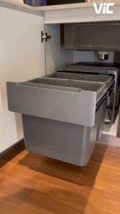 READY STORE 22L Kitchen Built-in Dustbin with modern kitchen cabinet