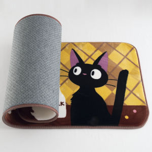 Thảm Lông Cừu Phòng Khách Phòng Ngủ Thảm Chống Trượt Hình Con Mèo Đen Gigi Văn Phòng Phẩm Thảm Lối Đi Thảm Trang Trí Nhà