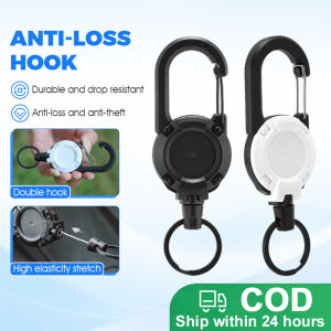 Retractable Steel Cable Key Holder - Anti-Loss Keychain with Belt Clip for Keys Outdoor Gear & Backpack | Durable & Extendable Design