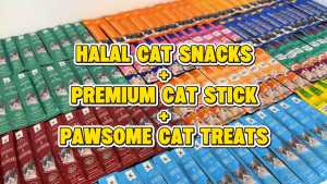 1 Box-60PCS Cat Stick | Cat Snack | cat treat | Cat Wet Food (Chicken/Salmon/Tuna/Grass/Cranberry/Bonito&Krill oil/Milk/Yucca)