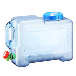 12L Water Bucket Driving Water Tank Container with Faucet for Outdoor Picnic