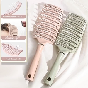 Rib Comb Anti-static 110 Teeth Tangle-free Scalp Massage Brush Long Handle Long Hair Air Bag Massage Comb