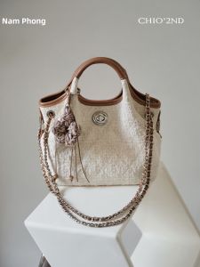 CHIO‘2ND | Linen Vintage Tote Bag