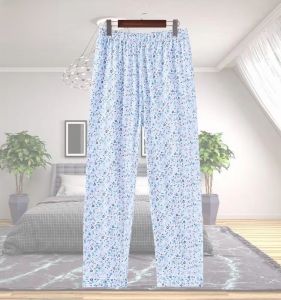 plus Size Pure Cotton Loose Fit Long Pants for Women Home Wear Comfortable Breathable Summer Sleepwear for Elderly Ladies