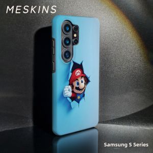 MeSkins | Upgraded Thin Super Mario Cartoon GalaxyS26 Shockproof Case Carbon Fiber Texture