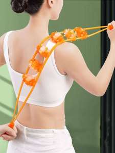 Manual Back Massage Roller Multi-Functional Full Body Roxane Fitness Hammer Yoga Equipment for Neck Waist Back Muscle Relief