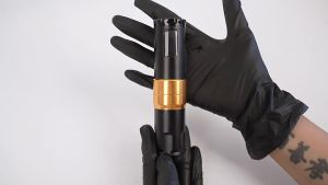 ชุดปากกาหมึกสัก OFEYLE - เครื่องสักพร้อมหัวเข็มหมึก 20 ชิ้น ปากกาหมึกสักปรับได้ พร้อมหน้าจอ LED ดิจิตอลและอุปกรณ์สัก