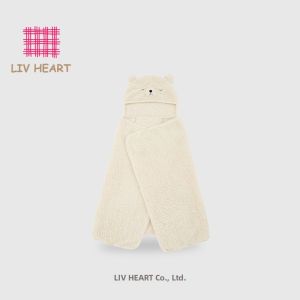 LIV HEART | Hooded Fleece Blanket For Office Nap