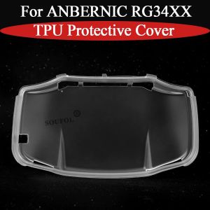 Vỏ Bảo Vệ ANBERNIC RG34XX - Vỏ Thay Thế Bằng TPU Mềm Màu Trắng/đen Bán Trong Suốt Phụ Kiện Chống Trầy Xước Cho Bảng Điều Khiển