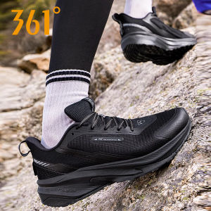 361 Degree Mens Running Shoes Lightweight Shock Absorption Sports Sneakers Fashionable Mesh Upper Rubber Outsole
